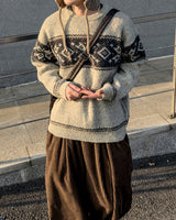 Frost nordic pattern knit