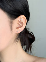 [3 set] blue twinkle heart piercing set