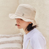 VA Stud Frill Bucket Hat / Beige