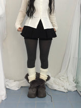 Pleated Layer Skirt Pants