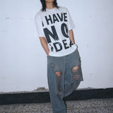 Untitled No Idea Pigment Wash Short Sleeve Off White