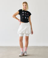 BALLOON MINI SKIRT WHITE