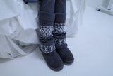 Nordic knit leg warmer (3color)