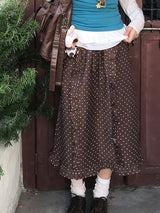 oso dot frill skirt