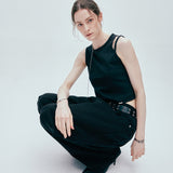 wrap heart chain sleeveless