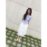 【MADE】lace princess shirt ver.2, light blue