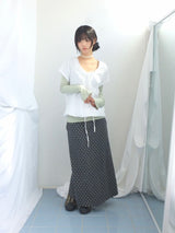 embossed shirring strap t