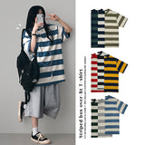 Dez Boxy Fit Stripe Dangara Short Sleeve T-shirt