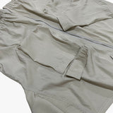 ストリートシェイプ 半袖ジップアップ_beige