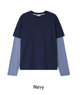 クロボーダーレイヤードTシャツ