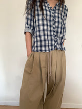 ツーピンタックワイドパンツ (3C)