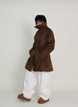 バルマカンシングルアルパカハーフコート (Wool Coat/Winter Coat)