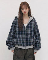 (UNISEX) チル リバーシブル オーバー フード ジップアップ