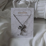 [I-DLE Minnie Necklace] Ballet Ribbon Necklace (Stainless Steel)