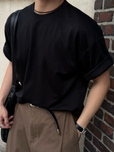 Soft sig roll-up short sleeve t-shirt