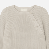 Beat Henley-Neck Crop Knit