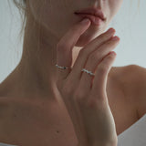 Silver 925 Bubble Dot Open Ring