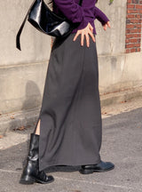 [SHOPPERMADE] Classic Mood Low-rise Maxi Skirt (2color)