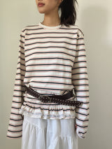Lace Frill Hem Long Sleeve (3color)