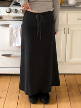 OM Sweat Peach Warm Maxi Skirt (3color)