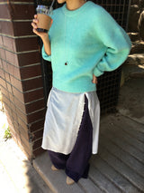 Wavy wide pants (3color)