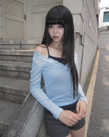 スカン レース ロングスリーブ Tシャツ