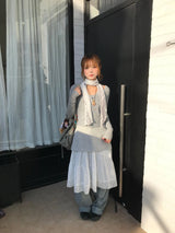 deer vintage layered skirt 