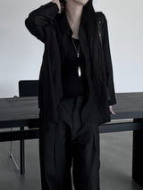 veil tencel シースルーシャツ (2color)