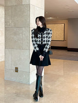 Obel Argyle Puff Knit Cardigan