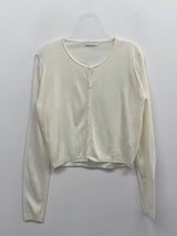 Will You See-through Round Neck Cardigan