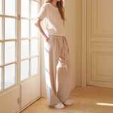Waist String Pants Beige
