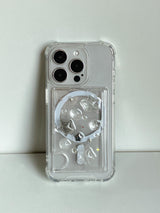 Milky Way Silver Star Resin Macafe Card Wallet