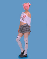フリルリボンチェックショートパンツ (3color)