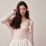 Lace Cap Sleeveless (Pink)