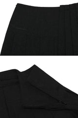 レイヤープリーツスカート black