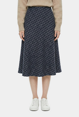 Maren Check Flare Skirt