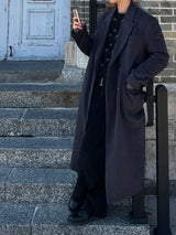 Solari Double-Breasted Long Coat (2 Colors)