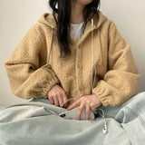 Dali Wool String Avant Snap Hooded Jumper