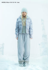 Fleece Lined Nylon Pants / Grey