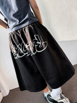 Hip Character Tattoo Lettering Bermuda Shorts 3color