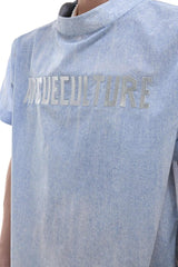 オンブルデニムルックボクシーTシャツ