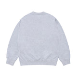 24FW アップサイドダウンロゴナッピングズリースウェットシャツメランジ