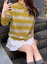 #LM デイリーマルチボーダーカラーニット (3color)