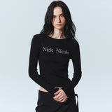 OBLIQUE LINE LONG SLEEVE TOP_IVORY
