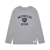 リージョンモータースクラブシンボル長袖Tシャツ (グレー)