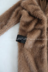 Maxi Raccoon Fake Fur Long Jacket Coat