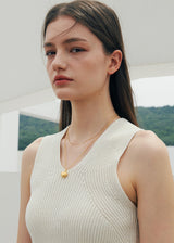 [925 silver] Un.silver.72 / boule necklace (gold)