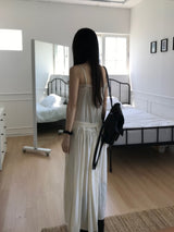 Pintuck Long Dress (2 colors)