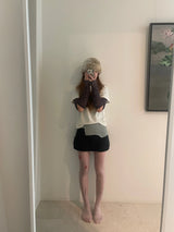 【即日発送】[Made] Brown leather vase tights 