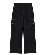zip st pants (black)